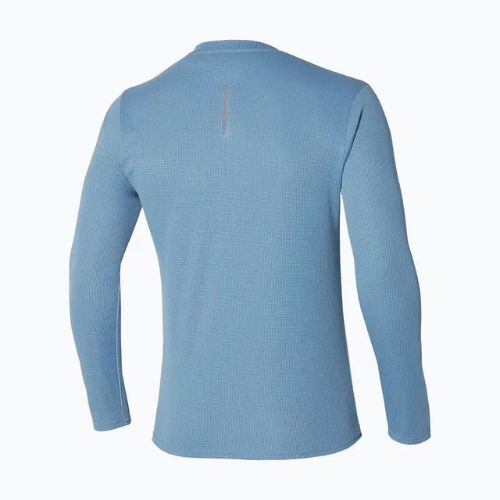 Vyriški bėgimo marškinėliai ilgomis rankovėmis Mizuno Dryaeroflow Half Zip parisian blue