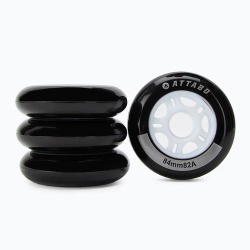 Ratukai riedučiams ATTABO Wheels 84 mm 4 vnt. juodi