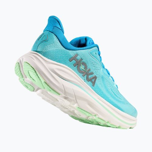 Moteriški bėgimo bateliai HOKA Clifton 10 Wide skyward blue/cielo blue