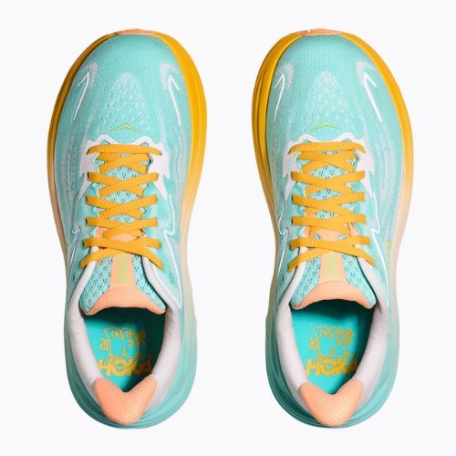Moteriški bėgimo bateliai HOKA Clifton 10 blue spark/white