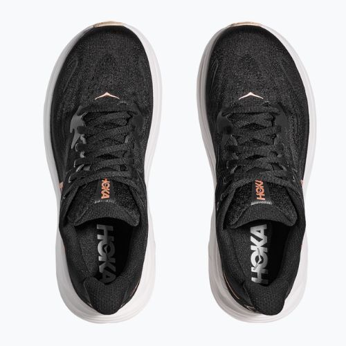 Moteriški bėgimo bateliai HOKA Clifton 10 black/rose gold