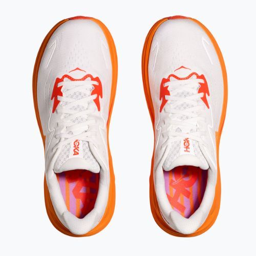 Moteriški bėgimo bateliai HOKA Clifton 10 frost/orange zest