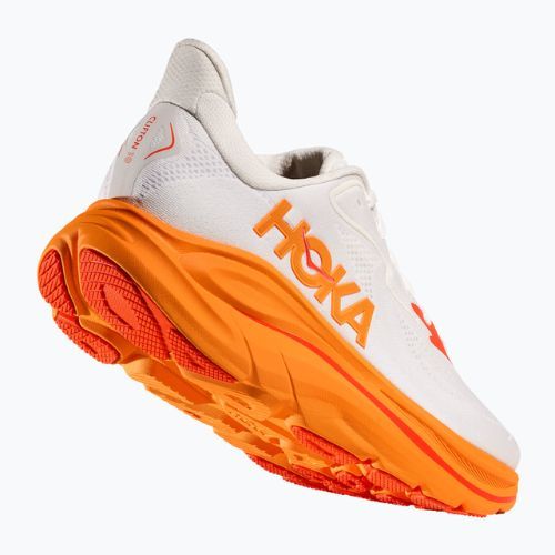 Moteriški bėgimo bateliai HOKA Clifton 10 frost/orange zest