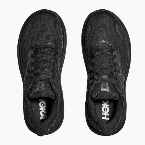 Vyriški bėgimo bateliai HOKA Clifton 10 Wide black/black