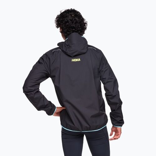 Vyriška bėgimo striukė HOKA Tecsky Waterproof black