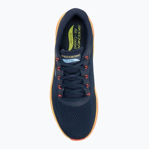 Vyriški batai SKECHERS Arch Fit 2.0 navy leather/multi trim