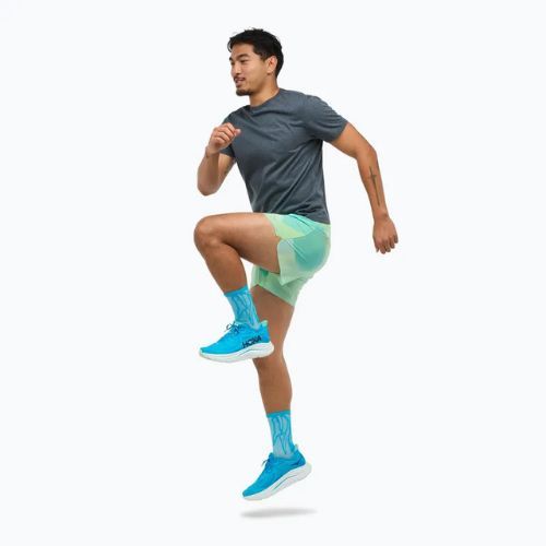 Vyriški bėgimo šortai HOKA Glide With Brief 5" tart apple mist