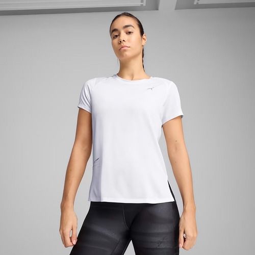 Moteriški bėgimo marškinėliai PUMA Run Graphic Mesh Tee puma white