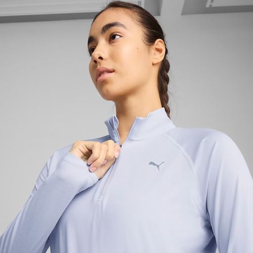 Moteriškas bėgimo džemperis PUMA Run Velocity Cloudspun 1/4 Zip cool weather/heather