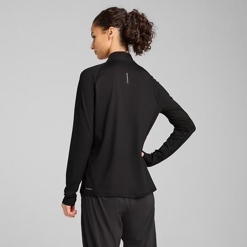 Moteriškas bėgimo džemperis PUMA Run Velocity Cloudspun 1/4 Zip puma black