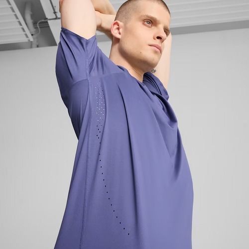Vyriški bėgimo marškinėliai PUMA Run Cloudspun Tee blue crystal