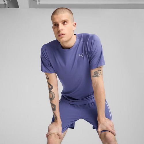 Vyriški bėgimo marškinėliai PUMA Run Cloudspun Tee blue crystal