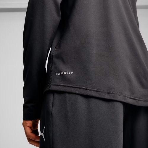 Vyriški bėgimo marškinėliai ilgomis rankovėmis PUMA Run Cloudpun puma black