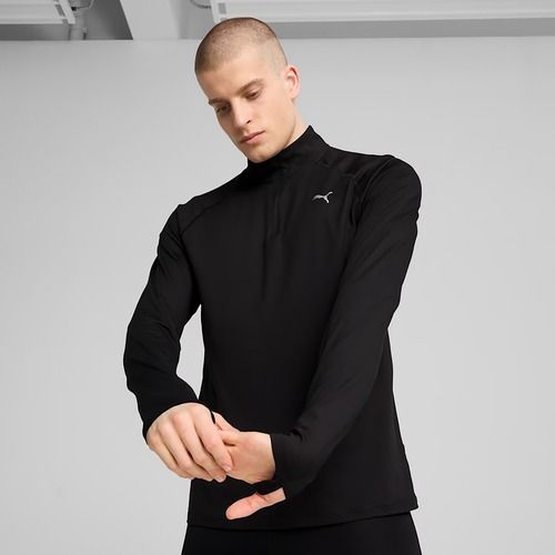 Vyriškas bėgimo džemperis PUMA Run Velocity Cloudspun 1/4 Zip puma black