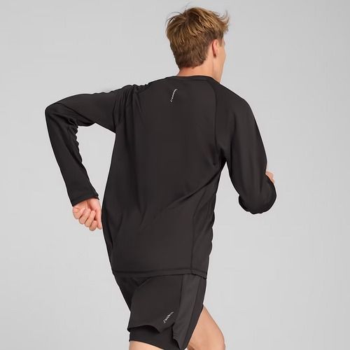 Vyriški bėgimo marškinėliai ilgomis rankovėmis PUMA Run Velocity Poly puma black