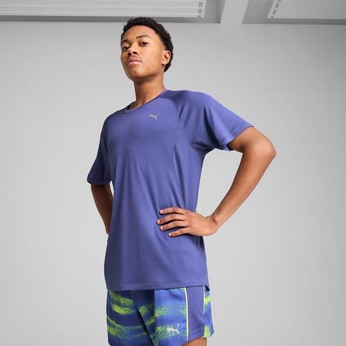 Vyriški bėgimo marškinėliai PUMA Run Velocity Tee Poly blue crystal