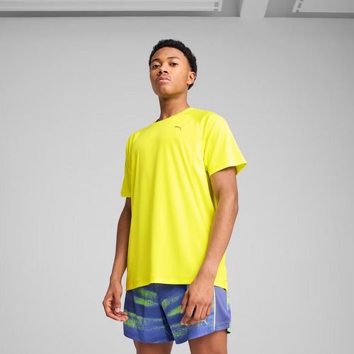 Vyriški bėgimo marškinėliai PUMA Run Velocity Tee Poly lemon sherbert