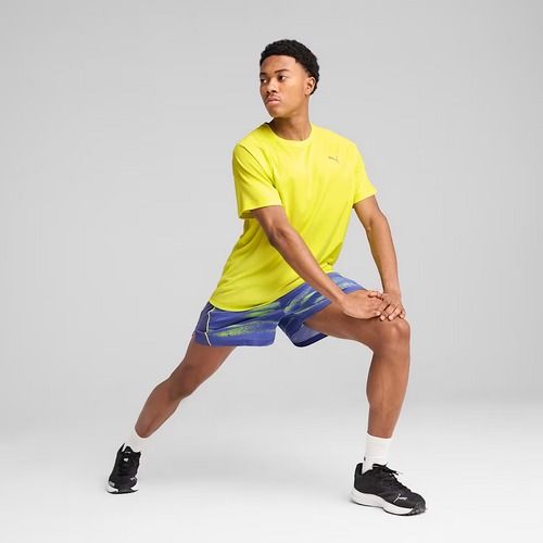 Vyriški bėgimo marškinėliai PUMA Run Velocity Tee Poly lemon sherbert