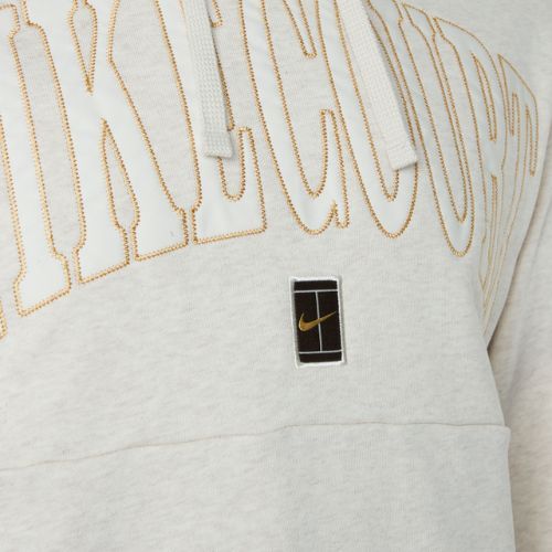 Vyriškas teniso džemperis Nike Court Dri-Fit Heritage Hoodie light orewood brown / pale ivory