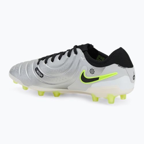 Nike Legend 10 Pro Ag-Pro vyrų futbolo bateliai metallic silver/ volt/ black