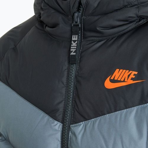 Nike Sportswear Big Kids sintetinė antracito / šaltai pilkos / saugiai oranžinės spalvos striukė