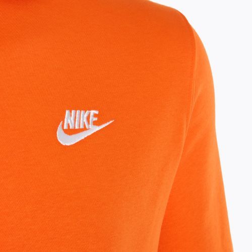 Vyriškas džemperis Nike Sportswear Club Fleece Hoodie safety orange/ safety orange/ white