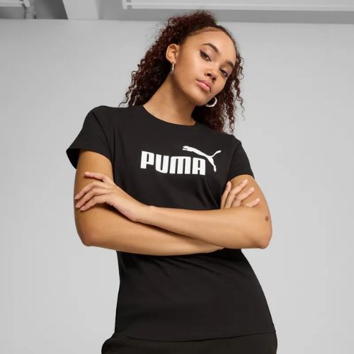 Moteriški marškinėliai PUMA ESS No. 1 Logo Tee puma black