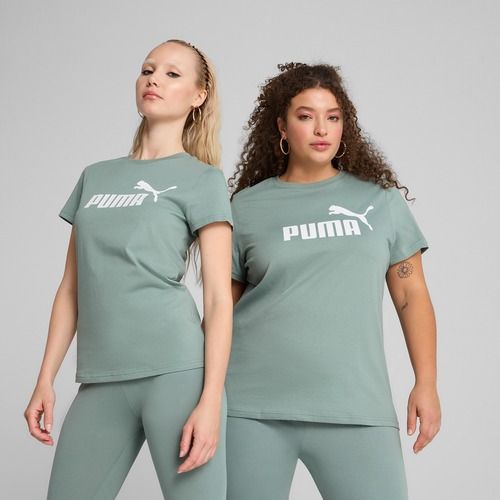 Moteriški marškinėliai PUMA ESS No. 1 Logo Tee green moon