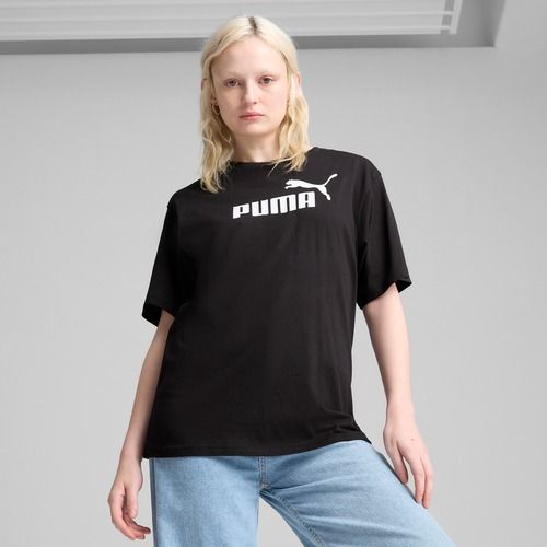 Moteriški marškinėliai PUMA ESS No. 1 Logo Relaxed Tee puma black