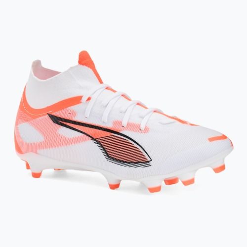 Vyriški futbolo bateliai PUMA Ultra 5 Match+ FG/AG puma white/puma black/glowing red