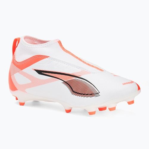Vaikiški futbolo bateliai PUMA Ultra 5 Match+ LL FG/AG Jr puma white/puma black/glowing red