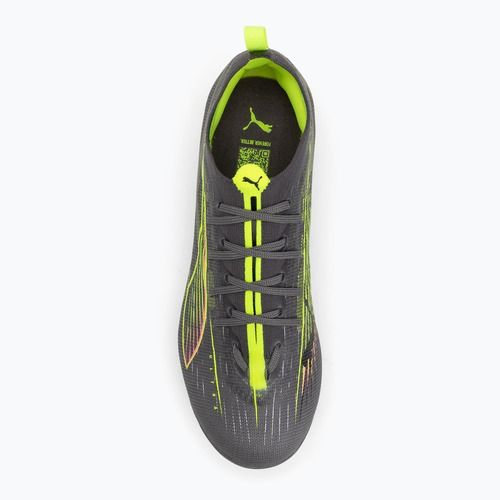 Vaikiški futbolo batai PUMA Ultra 5 Pro FG/AG Jr matte aged silver/yellow alert/sun struck