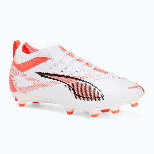 Vaikiški futbolo batai PUMA Ultra 5 Match FG/AG Jr puma white/puma black/glowing red