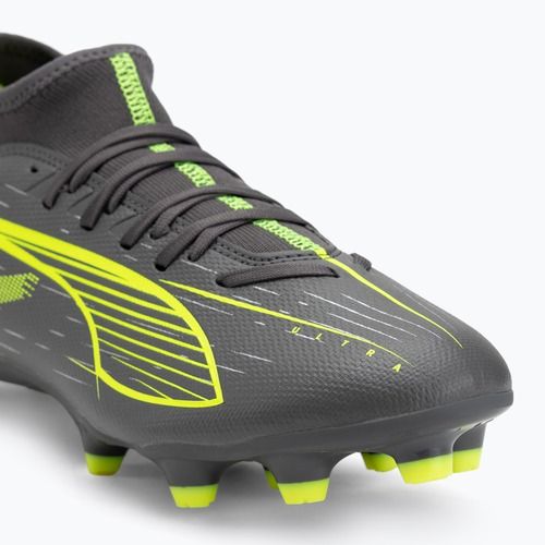 Vyriški futbolo bateliai PUMA Ultra 5 Play+ FG/AG matte aged silver/yellow alert/puma aged silver