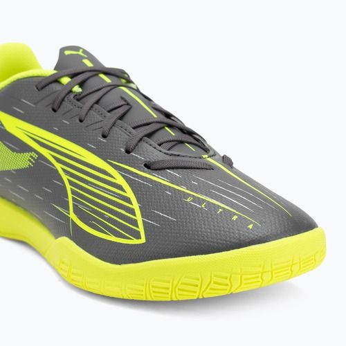 Vyriški futbolo batai PUMA Ultra 5 Play IT matte aged silver/yellow alert/puma aged silver