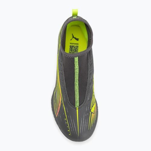 Vaikiški futbolo batai PUMA Ultra 5 Match+ LL TT + Mid Jr matte aged silver/yellow alert/puma aged silver