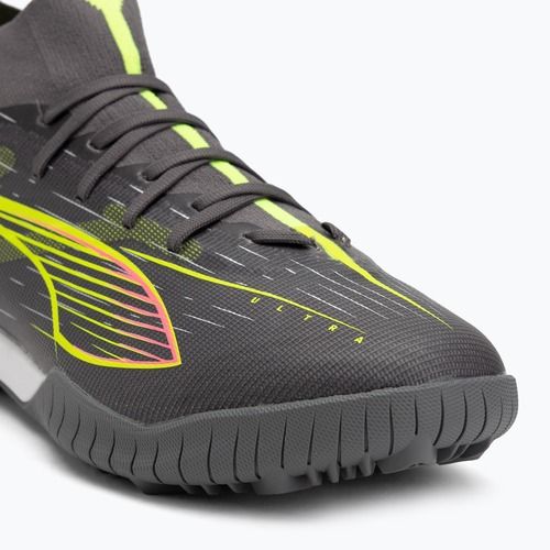 Futbolo batai PUMA Ultra 5 Match+ TT matte aged silver/yellow alert/puma aged silver