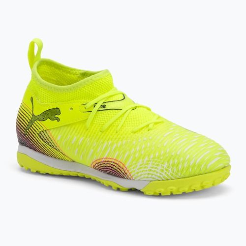 Vaikiški futbolo bateliai PUMA Future 8 Match TT + Mid yellow alert/ puma black/ sun struck