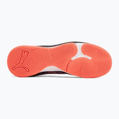 Vaikiški futbolo bateliai PUMA Future 8 Match IT + Mid puma black/ puma white/ glowing red