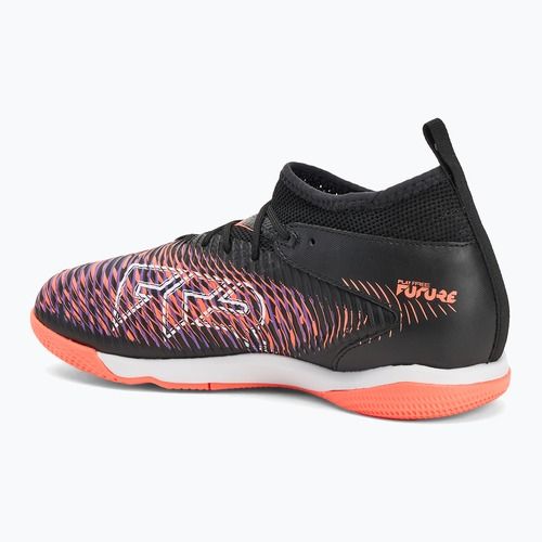 Vaikiški futbolo bateliai PUMA Future 8 Match IT + Mid puma black/ puma white/ glowing red