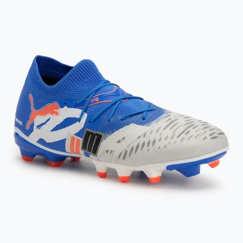 Vyriški futbolo batai PUMA Future 8 Match Forever FG/AG white/ultra blue/feather gray/puma black/glowing red