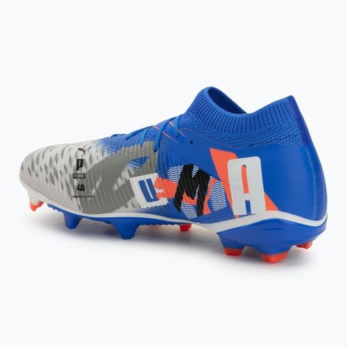 Vyriški futbolo batai PUMA Future 8 Match Forever FG/AG white/ultra blue/feather gray/puma black/glowing red