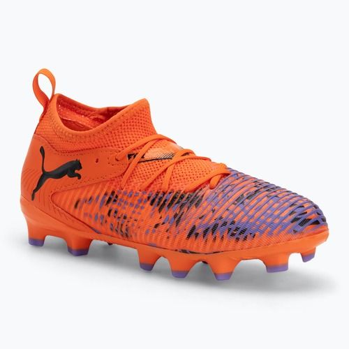 Vaikiški futbolo batai PUMA Future 8 Match Creativity FG/AG Jr orange poppy/puma black/dark amethyst