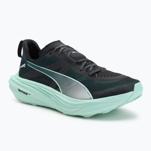 Vyriški PUMA Deviate Nitro Elite Trail green terrain / mint melt bėgimo bateliai
