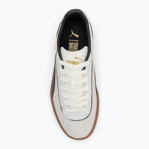 Moteriški batai PUMA Club Klassika Suede warm white/puma black/puma gold