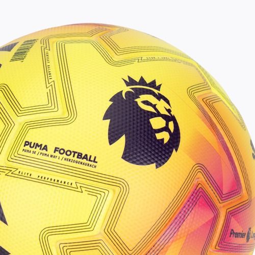 Futbolo kamuolys PUMA Orbita Ultimate PL Lights FIFA Quality fluo yellow/multicolor dydis 5