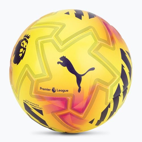 Futbolo kamuolys PUMA Orbita Pro PL Lights FIFA Quality fluo yellow/multicolor dydis 5