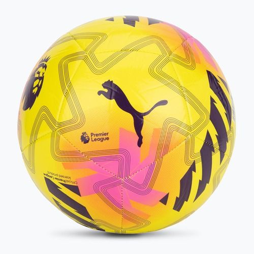 Futbolo kamuolys PUMA Orbita Cup PL Lights fluo yellow/multicolor dydis 4