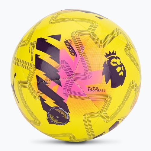 Futbolo kamuolys PUMA Orbita Cup PL Lights fluo yellow/multicolor dydis 4