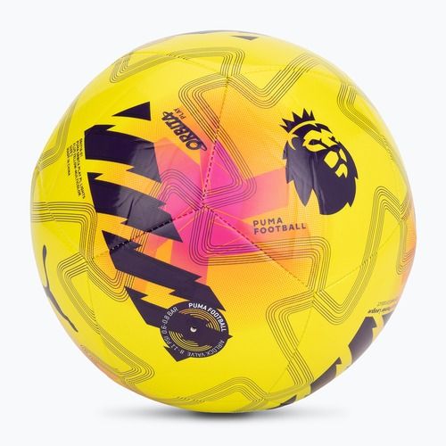 Futbolo kamuolys PUMA Orbita Cup PL Lights fluo yellow/multicolor dydis 5